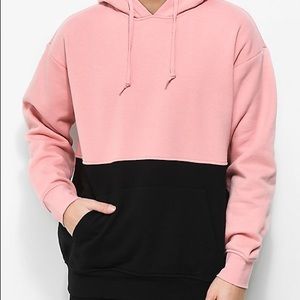 Zine Pink and Black Sweatshirt Hoodie